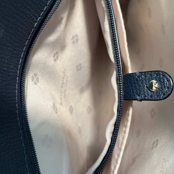 Kate Spade Sydney Small Double-Zip Blazer Blue Satchel Bag - Picture 13 of 16